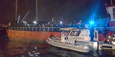 300 göçmeni kuru yük gemisi ile kaçıracaklardı