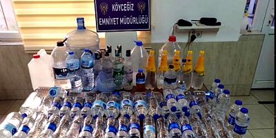  60 litre sahte alkol ele geçirildi, Bodrum'da bir tutuklama