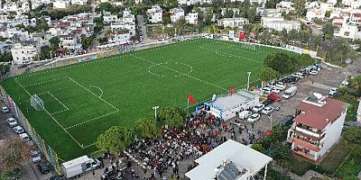 Amiral Turgut Reis Futbol sahası, yenilenerek açıldı