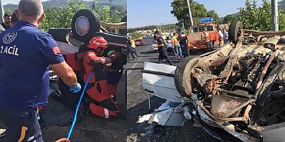 Bayram tatili yolunda feci kaza! Evli çift hayatını kaybetti, 2 çocuğu dahil 5 kişi yaralandı