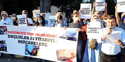 Bodrum’da çetesiz mafyasız aydınlık Türkiye eylem ve basın açıklaması