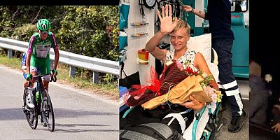 Cumhurbaşkanlığı bisiklet turu Bodrum- Selçuk etabında ölümden dönen Alessio taburcu oldu
