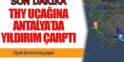 THY uçağına yıldırım çarptı, İzmir'e acil iniş yaptı