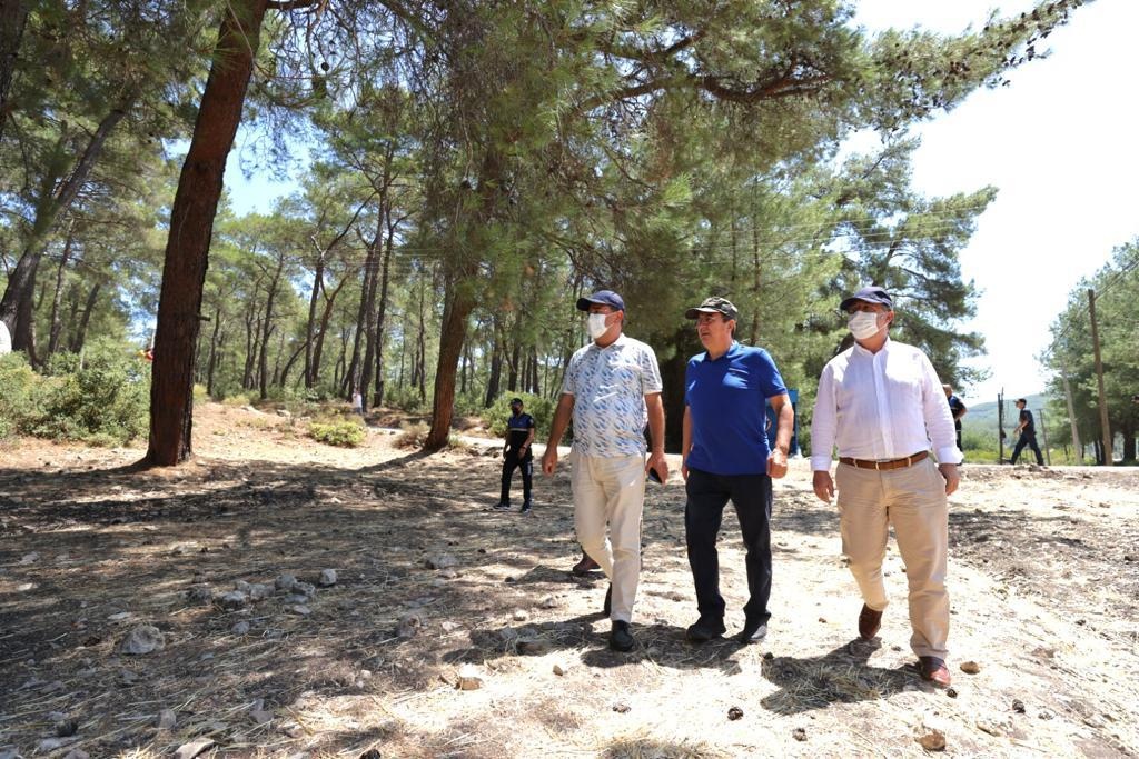 Kıyı Ege Belediyeler Birliği Başkanı Abdül Batur, Milas, Bodrum, Mazı ve Çökertme'de inceleme yaptı.