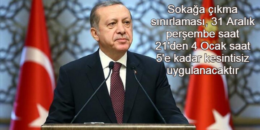 Cumhurbaşkanı Erdoğan alınan yeni kararları açıkladı! Esnafa yardım, yılbaşında kısıtlama