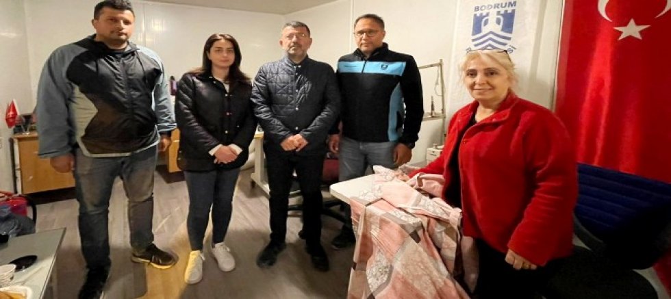Bodrum Belediyesi depremzedeler için terzihane oluşturdu