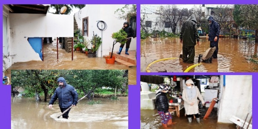 Sel suları evlerin içinden geçti, coronalı hastalar mahsur kaldı, sokağa çıkmayın uyarısı geldi