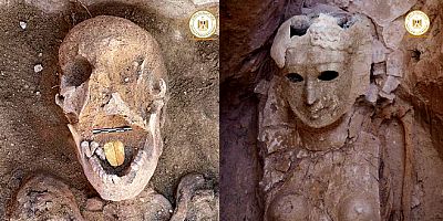 2 bin yıllık altın dilli mumya bulundu