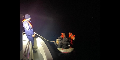 7 düzensiz göçmen Sahil Güvenlik ekipleri tarafından kurtarıldı