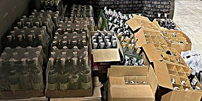 700 şişe kaçak ve sahte alkole el konuldu