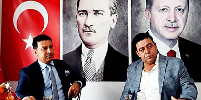 Ahmet Aras , AK Parti ilçe başkanı Osman Gökmen’i ziyaret etti