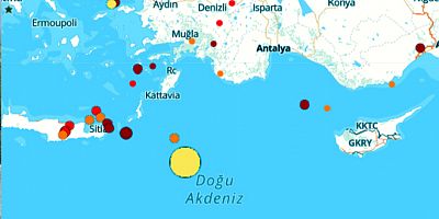 Akdeniz’de 6.0 büyüklüğünde deprem