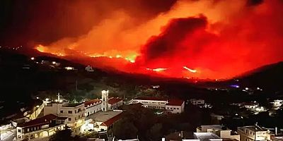 Akdeniz’in ortasındaki Kerpe Adası iki gündür yanıyor