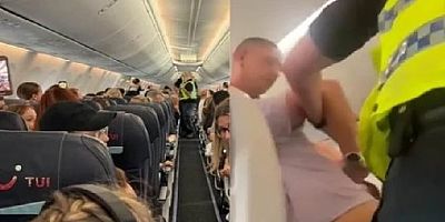Antalya'ya gelen uçakta yine sarhoş yolcu krizi