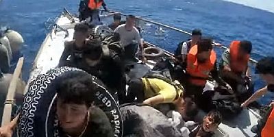 Batan  tekneden 69 göçmen kurtarıldı