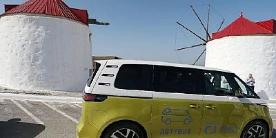 Bodrum’a komşu Yunan adasında yüzde 100 elektrikli araca geçiş başladı