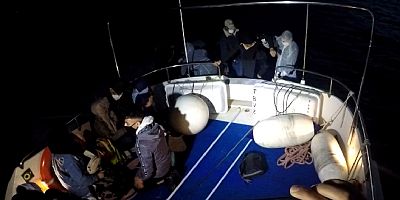 Bodrum açıklarında geri itilen 11 göçmen kurtarıldı