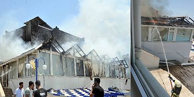Bodrum’da otel yangını mahalleyi kül ediyordu