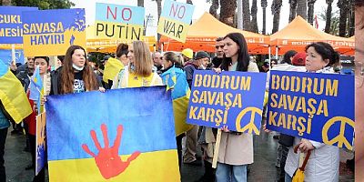 Bodrum’da “Savaşa Hayır” Protestosu