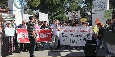Bodrum, Milas ve Muğlalılar DSİ önünde SU HAKKI eylemi yaptı
