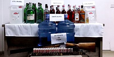 Bodrum’un Çiftlik Köyü’ndeki ahırda sahte içki üretimine baskın