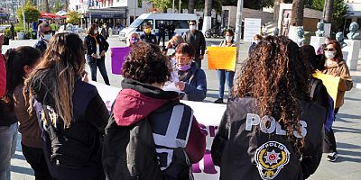 Bodrumlu Kadınlar İstanbul Sözleşmesi eyleminin 5. gününde meydandaydı