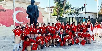Cumhuriyet Bayramı törenleri Atatürk İlkokulu’ndan başladı