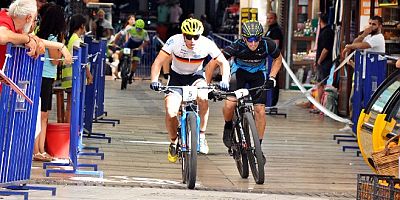 Dağ Bisikletleri ile şehir içinde yarış heyecanı yaşandı