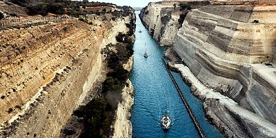 Dünyaca ünlü Korint kanalı 8 ay sonra deniz trafiğine açıldı