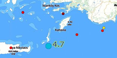 Ege Denizi'ndeki Kerpe Adası'nda 4,7 büyüklüğünde deprem