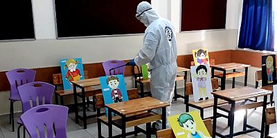 Eğitim için okullardaki dezenfekte işlemleri tamamlandı