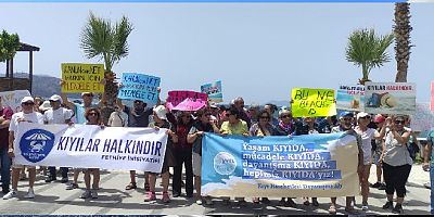 Fethiye'de Kıyılar Halkınder eylemi yapıldı