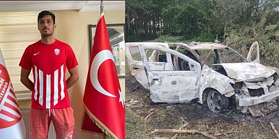 Futbolcu Burak Gündoğdu otomobilinde yanarak yaşamını yitirdi