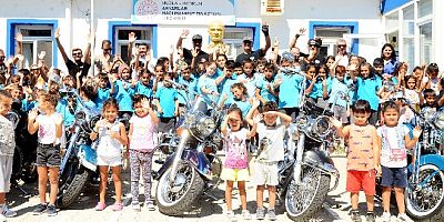 Harley Davidson motorculardan tarihi okula anlamlı destek