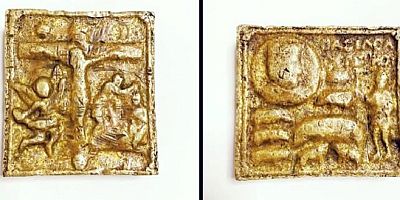 Helenistik döneme ait altın tableti jandarmaya satarken yakalandılar