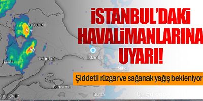 İstanbul'daki havalimanları için şiddetli rüzgar uyarısı