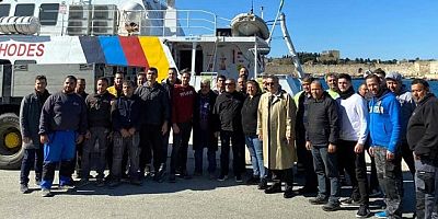 İstanköy ve Rodos Adası’ndan 4 ton yardım malzemesi gönderildi