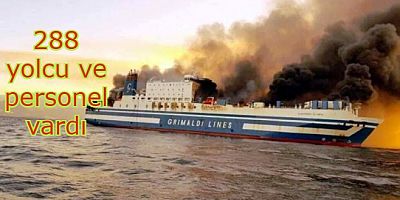 Korfu Adası açıklarında yolcu gemisi yandı, denizde can pazarı yaşandı