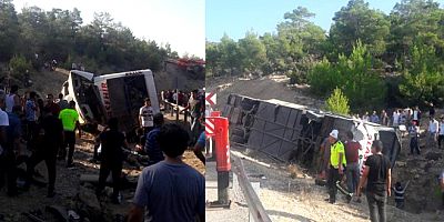 Mersin'de feci otobüs kazası, şehit askerlerimiz var