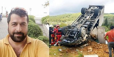 Milas yolunda takla atan kamyonetin sürücüsü yaşamını yitirdi