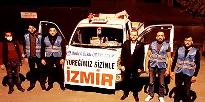 Muğla Ülkü Ocakları’ndan İzmir’e anlamlı yardım kampanyası