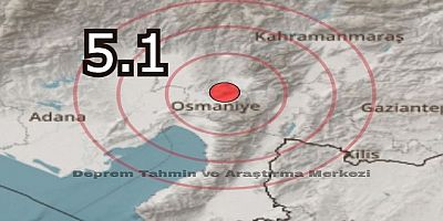 Osmaniye'de 5,1 şiddetinde deprem meydana geldi, vatandaş sokakta