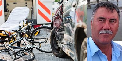 Otomobilin çarptığı bisiklet sürücüsü öldü