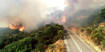 Sakız Adası yanıyor köyler boşaltılıyor