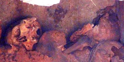 Su kanalı kazısından antik mezar çıktı! 6 tane kafatası bulundu