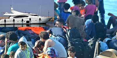 Torba açıklarındaki motor yatta  63 göçmen ve 2 organizatör yakalandı