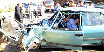 Torba- Gölköy yolunda  feci kaza can pazarı yaşandı, üç yaralı