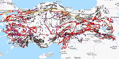 Türkiye’nin depremde Diri Fay Hatları açıklandı…