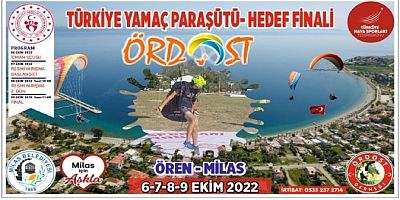 Türkiye Yamaç Paraşütü Hedef Finali Ören’de yapılacak