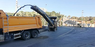 Yokuşbaşı- Kumbahçe - İçmeler hattında  asfaltlama çalışmaları başladı